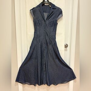 Byron Lars Indigo Midi Dress